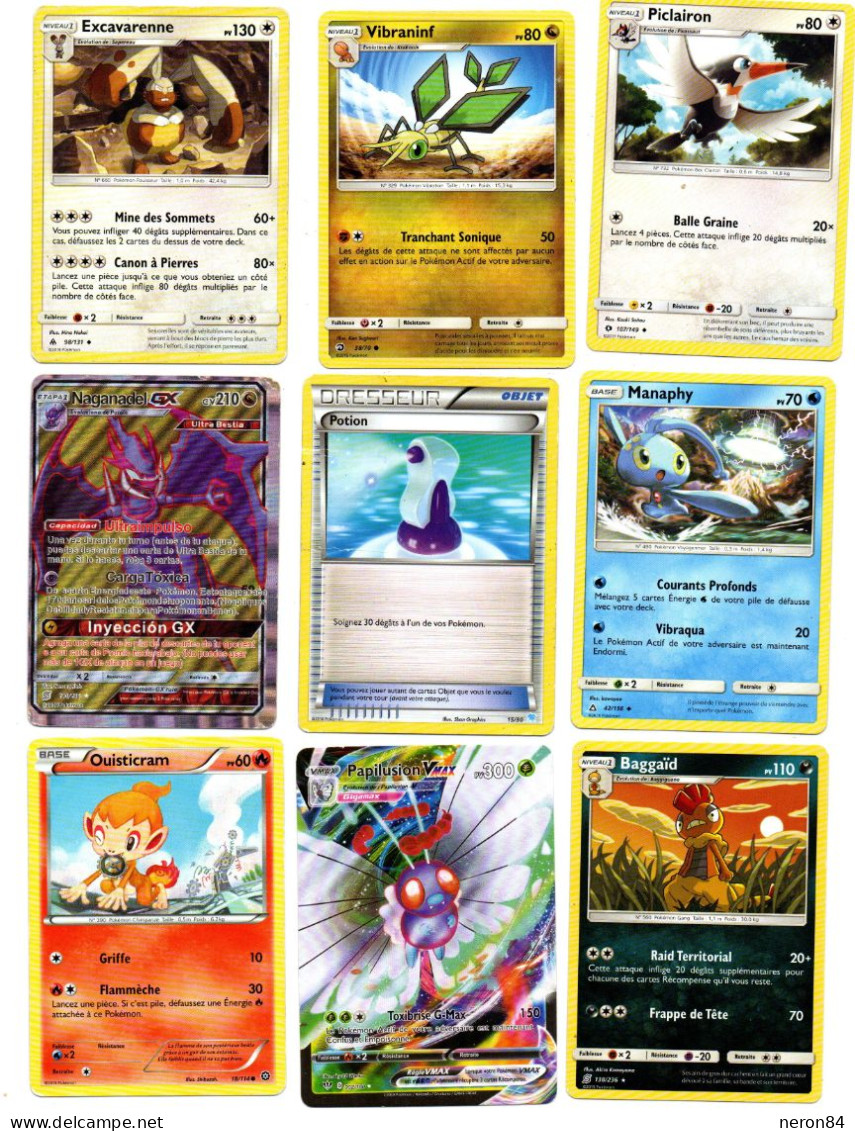 20 CARTES POKEMON . VOIR DETAIL SCANS. - Lots & Collections