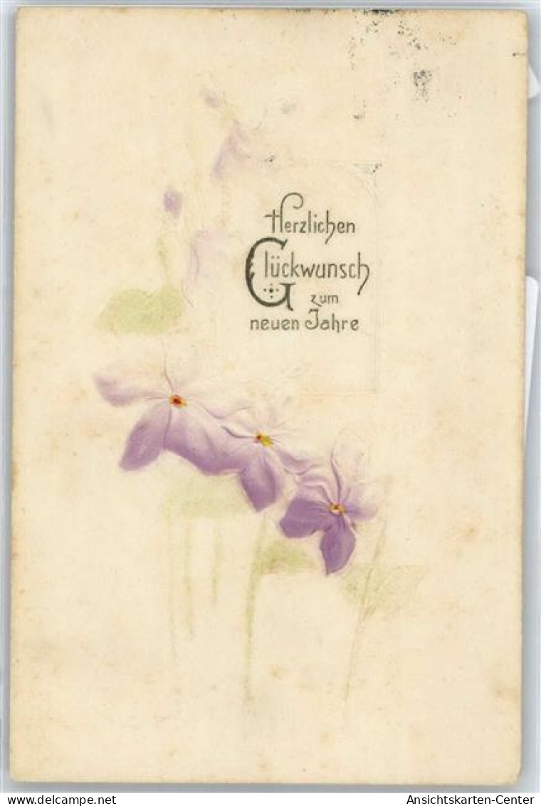 50919211 - Blumen , Praegedruck - Nouvel An
