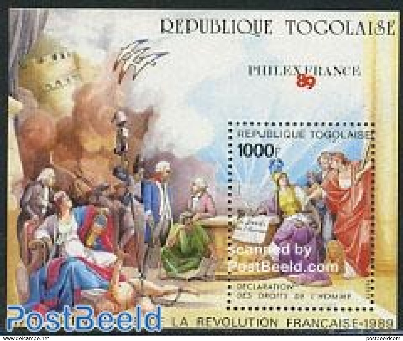 Togo 1989 Philexfrance S/s, Mint NH, History - History - Kings & Queens (Royalty) - Royalties, Royals