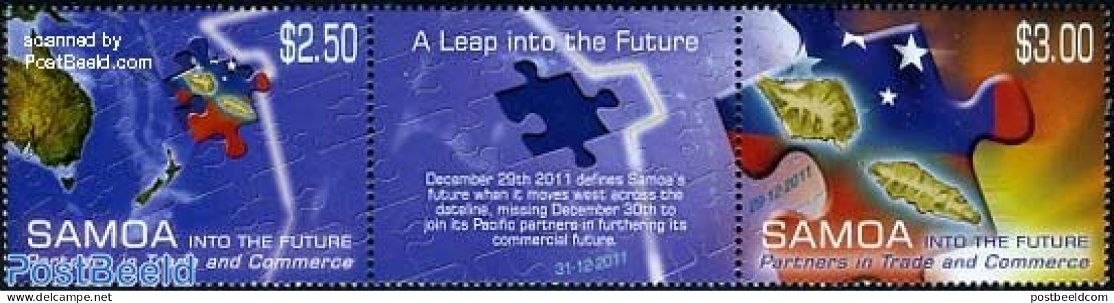 Samoa 2011 Into The Future 2v+tab [:T:], Mint NH, Various - Maps - Géographie