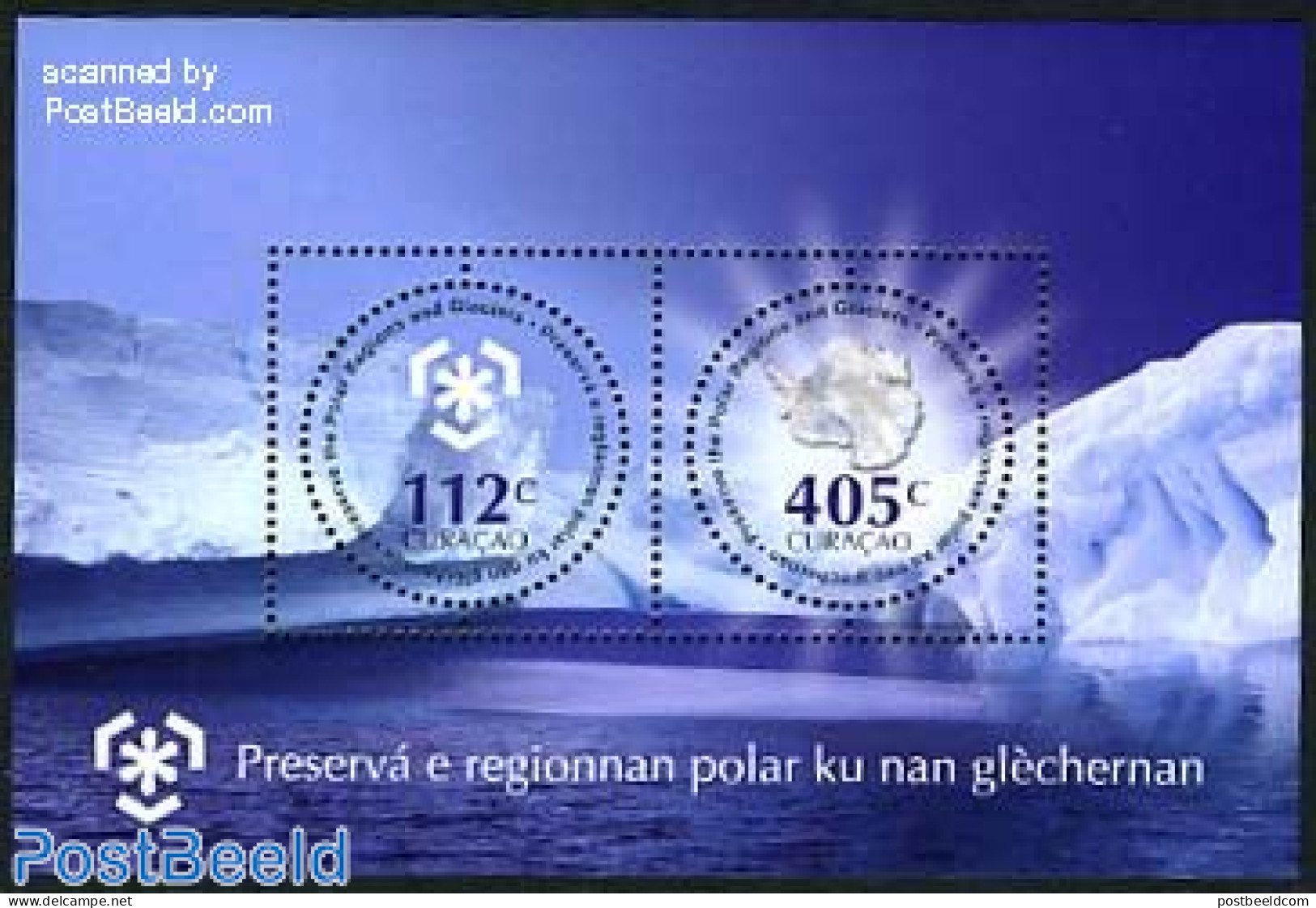 Curaçao 2011 Preserve Polar Regions S/s, Mint NH, Nature - Science - Various - Environment - The Arctic & Antarctica .. - Protection De L'environnement & Climat