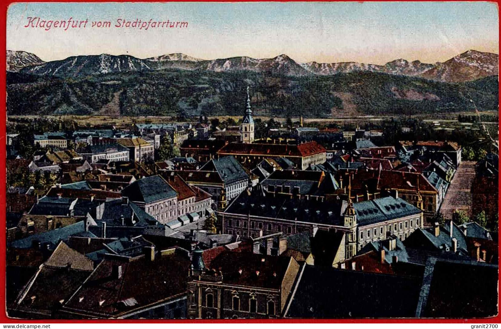 Klagenfurt Vom Stadtpfarrturm. 1906 - Klagenfurt