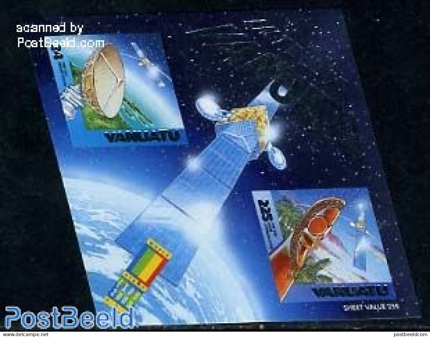 Vanuatu 2000 Intelsat S/s, Mint NH, Transport - Space Exploration - Vanuatu (1980-...)