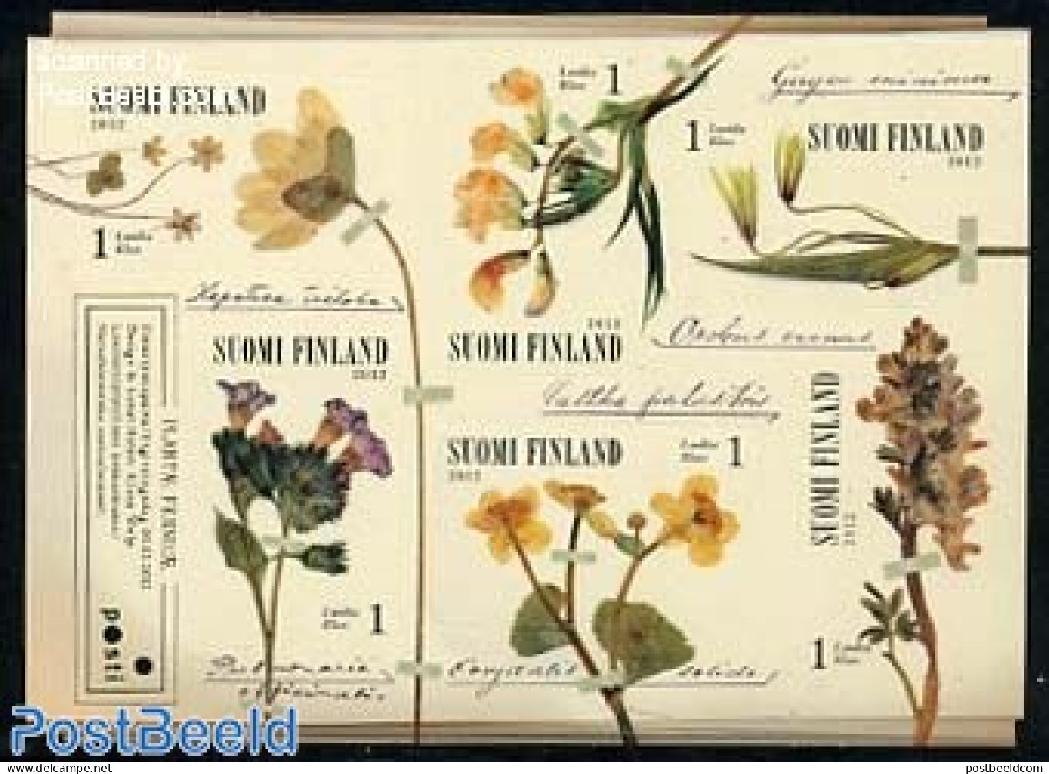 Finland 2012 Spring Blossom 6v M/s S-a, Mint NH, Nature - Flowers & Plants - Neufs