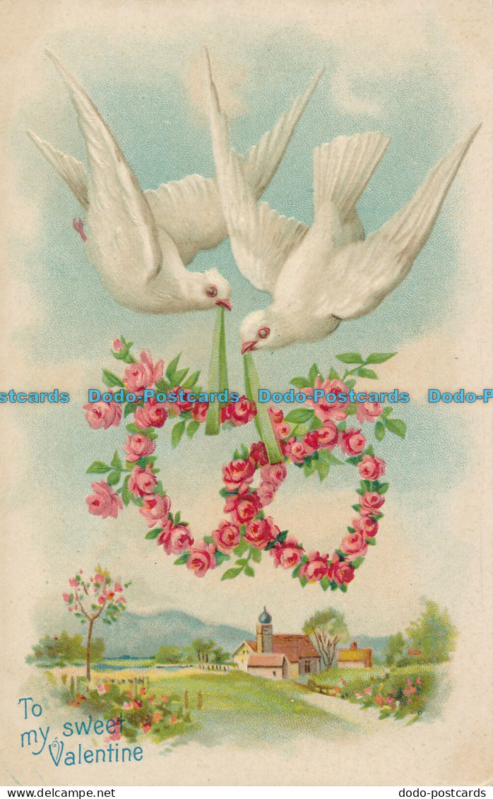 R004364 Greeting Postcard. To My Sweet Valentine - Monde
