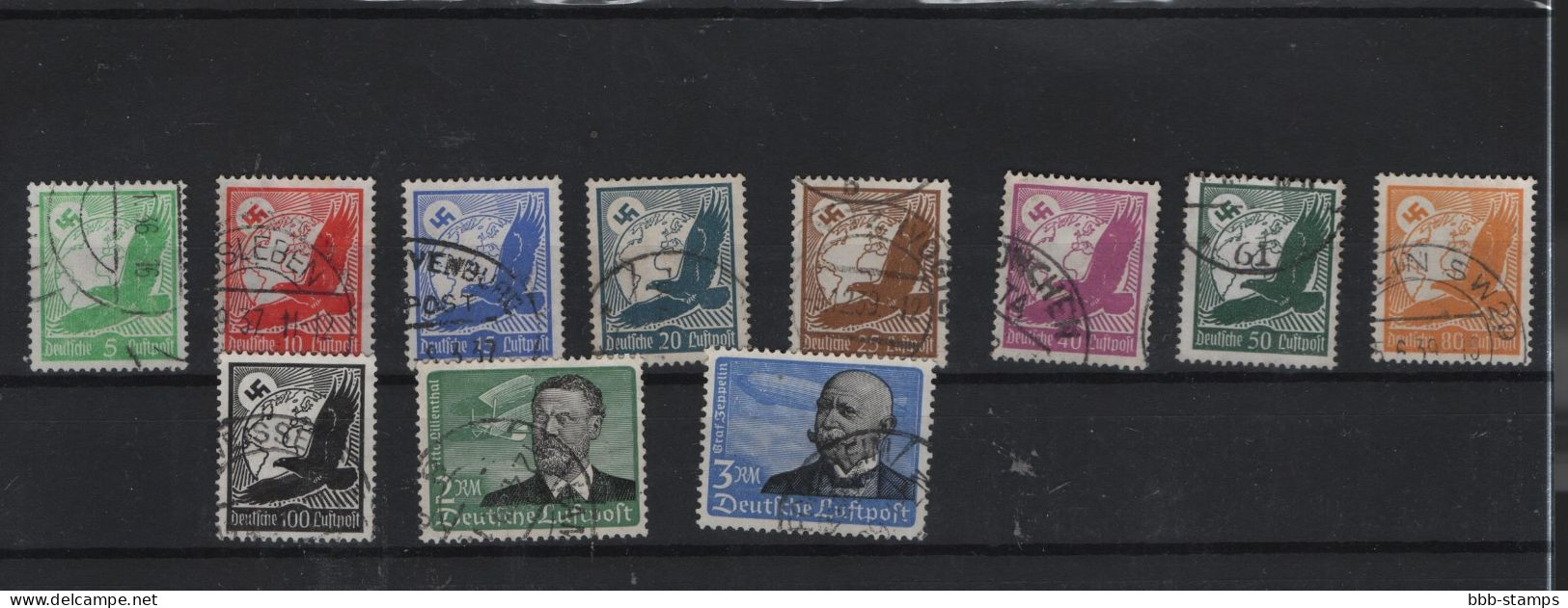 Deutsches Reich  Michel Kat.Nr  Gest 529/539 (1) - Used Stamps