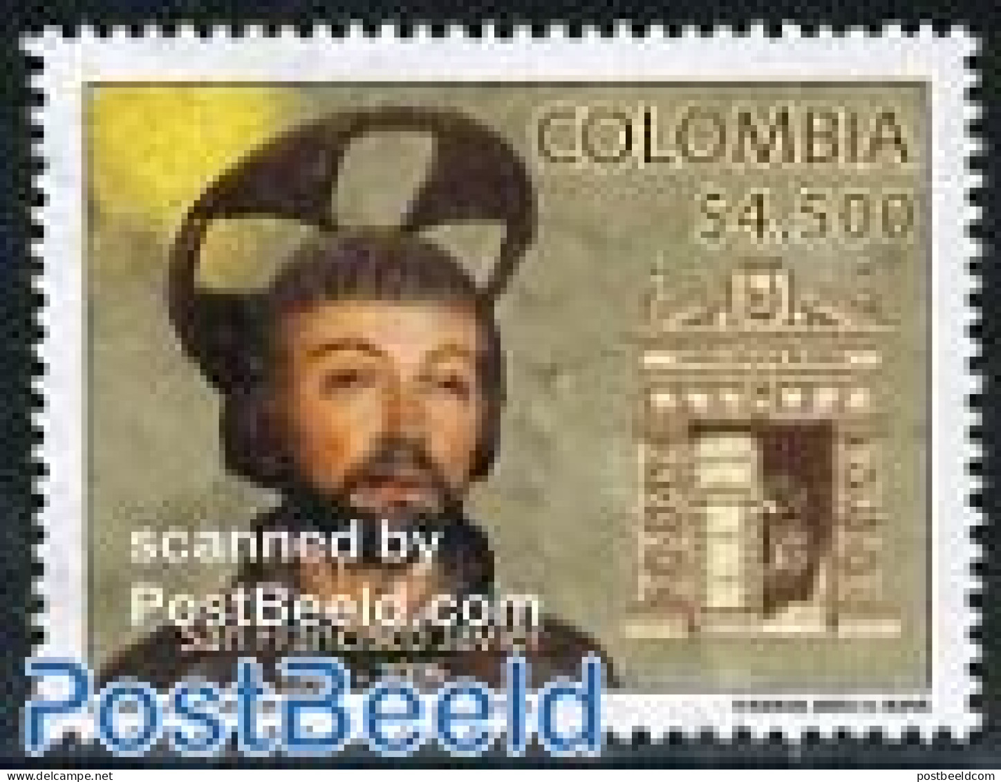 Colombia 2006 St. Francis Javier 1v, Mint NH, Religion - Religion - Colombie