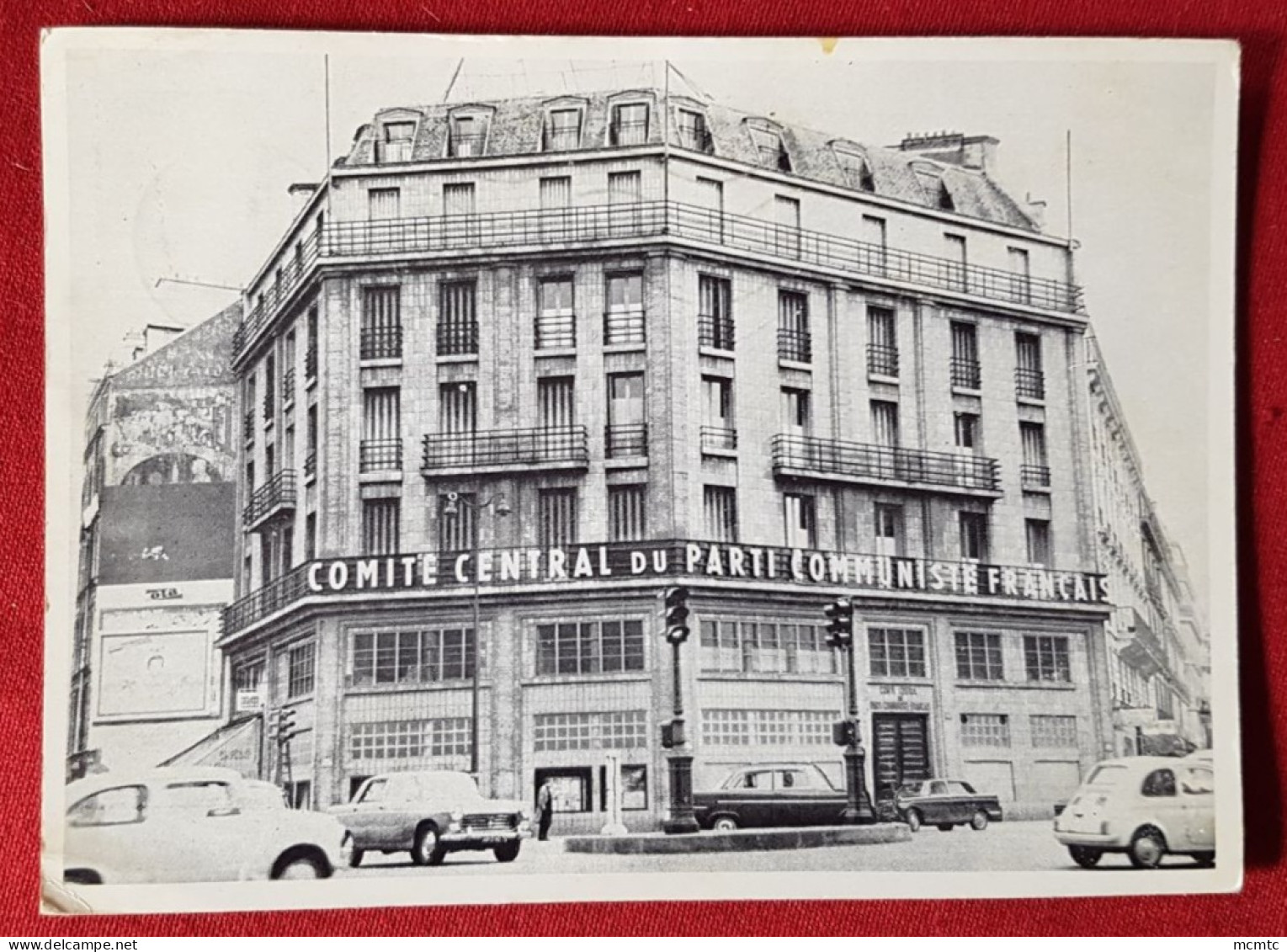 Carte- XVIIe Congrès Du Parti Communiste Français - Paris 14-15-16-17 Mai 1964 (voiture Ancienne Peugeot 404 - Fiat 500) - Autres Monuments, édifices