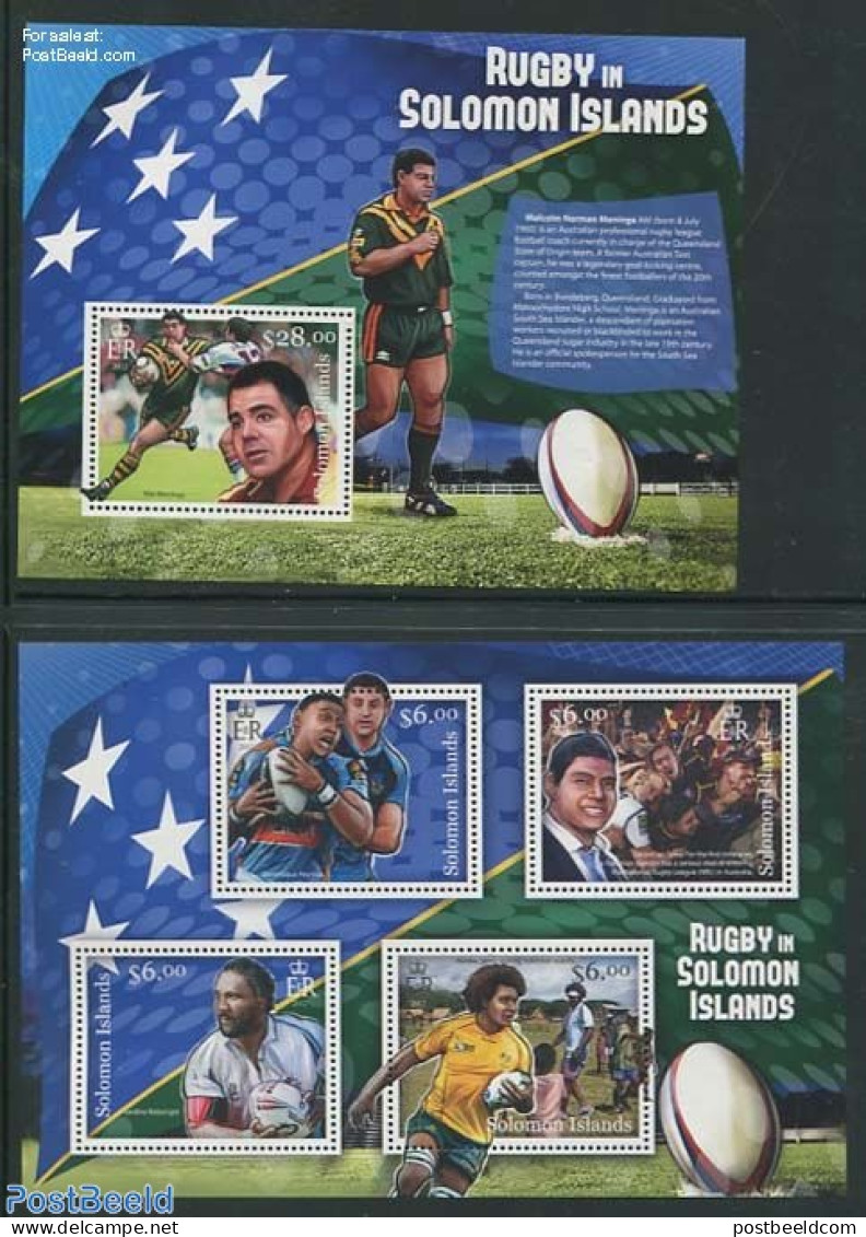 Solomon Islands 2012 Rugby 2 S/s, Mint NH, Sport - Rugby - Sport (other And Mixed) - Rugby
