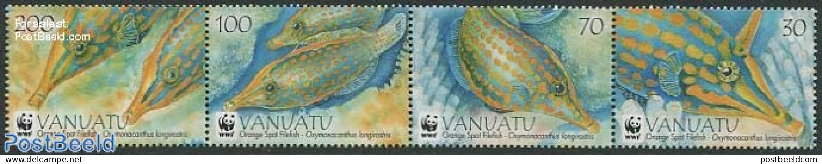 Vanuatu 2013 WWF, Fish 4v, Mint NH, Nature - Fish - World Wildlife Fund (WWF) - Poissons