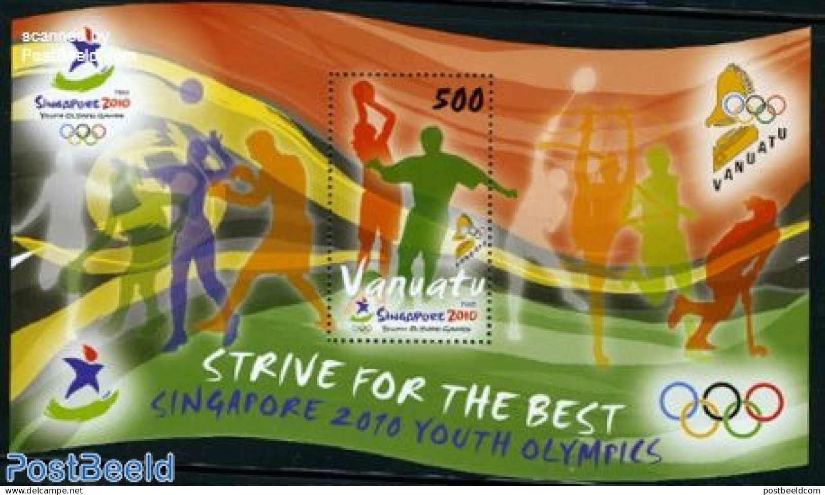Vanuatu 2010 Singapore Youth Olympics S/s, Mint NH, Sport - Olympic Games - Vanuatu (1980-...)