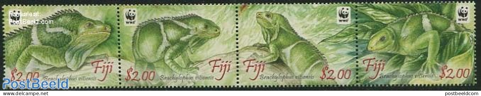 Fiji 2010 WWF, Leguiane 4v [:::], Mint NH, Nature - Reptiles - World Wildlife Fund (WWF) - Autres & Non Classés