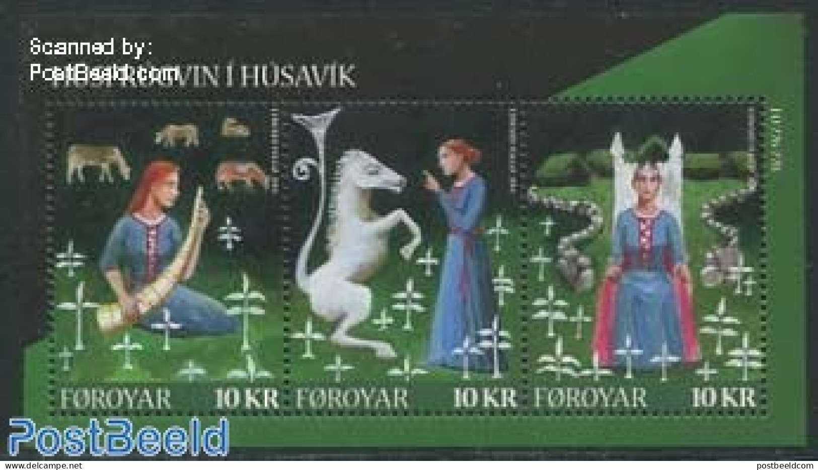 Faroe Islands 2014 Husavik 3v M/s, Mint NH, Nature - Cattle - Horses - Autres & Non Classés