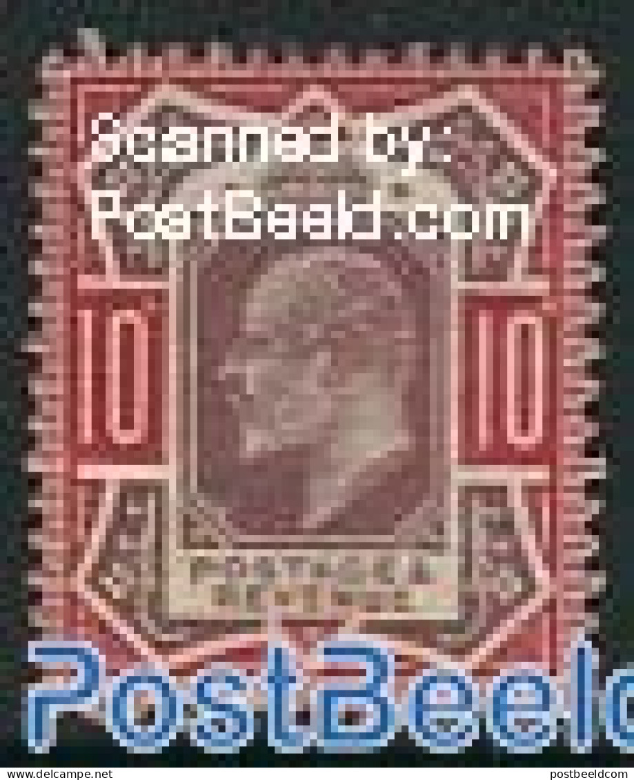 Great Britain 1902 10p, Stamp Out Of Set, Unused (hinged) - Ongebruikt