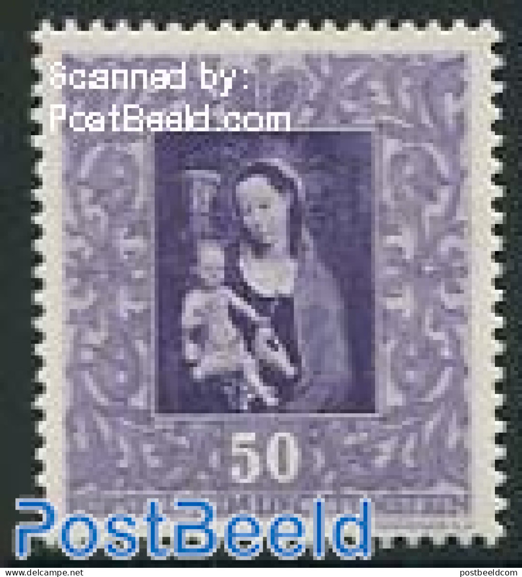 Liechtenstein 1949 50Rp, Stamp Out Of Set, Mint NH, Art - Paintings - Ongebruikt