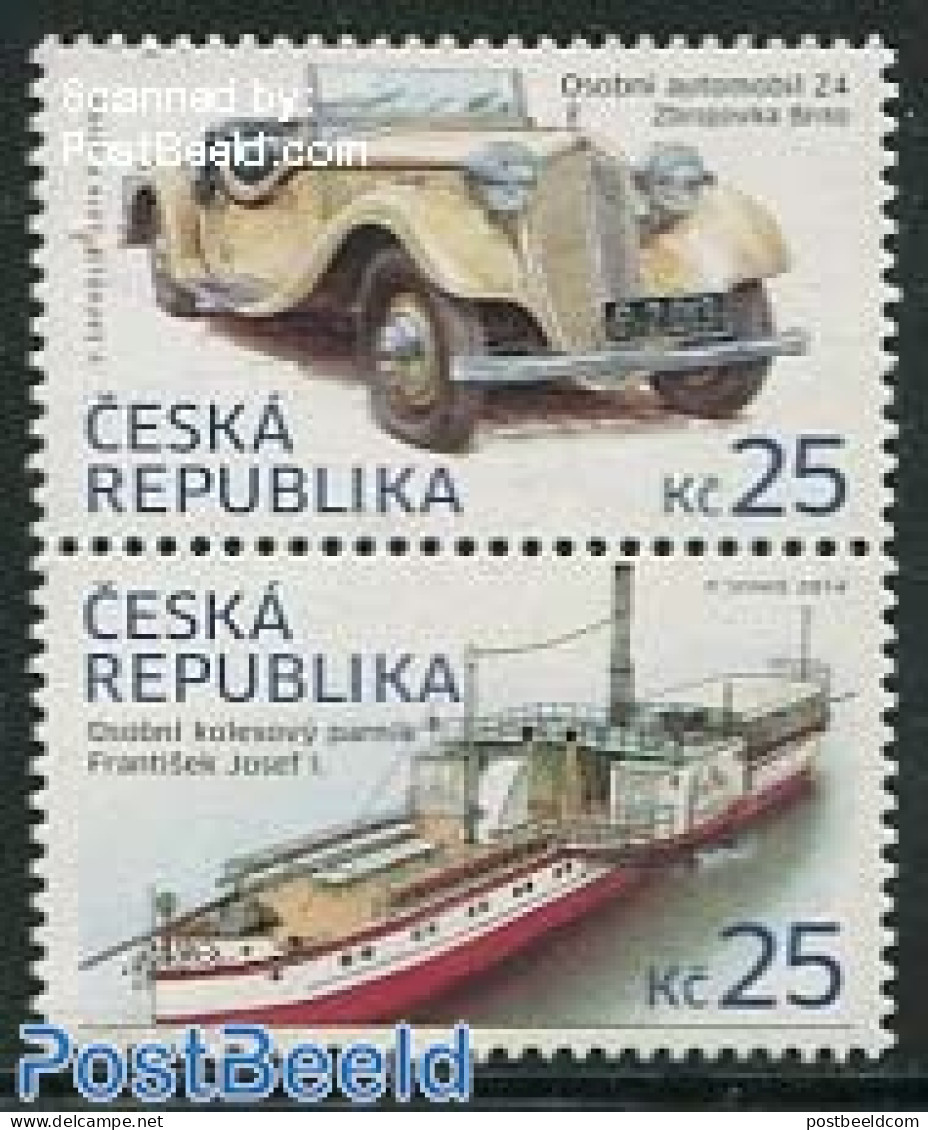 Czech Republic 2014 Transport 2v [:], Mint NH, Transport - Automobiles - Ships And Boats - Sonstige & Ohne Zuordnung