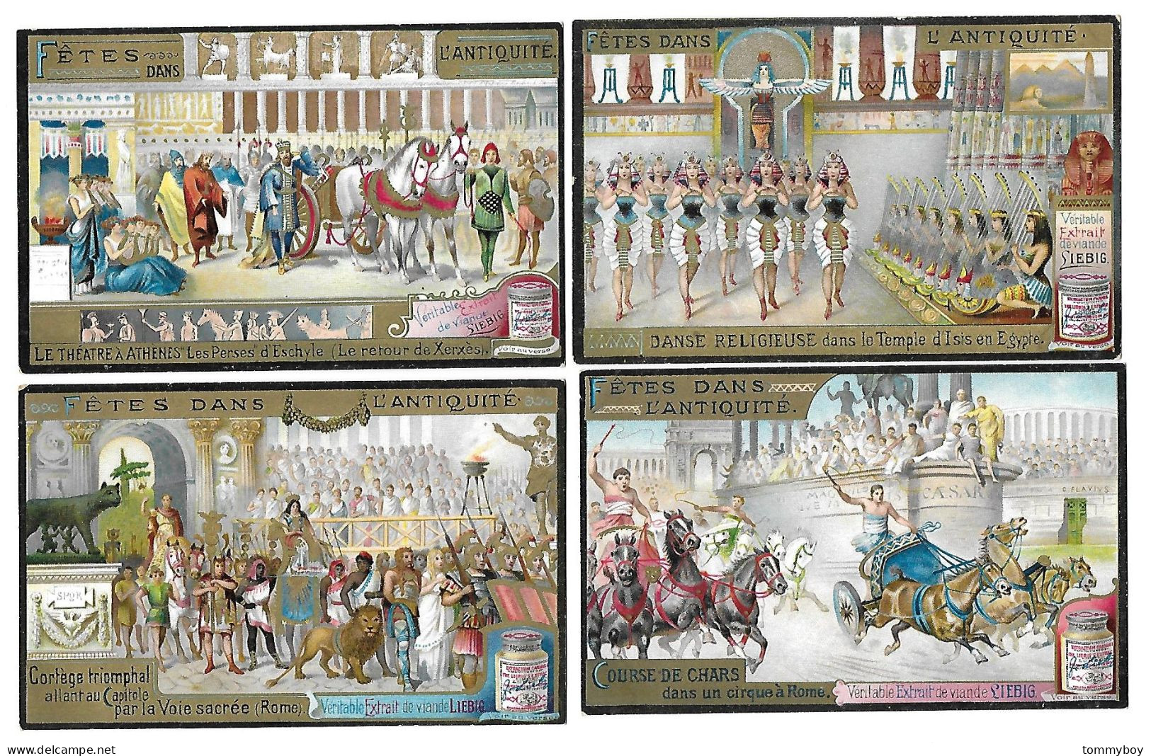 S 669, Liebig 6 Cards, Fêtes Dans L'antiquité (ref B16) - Liebig