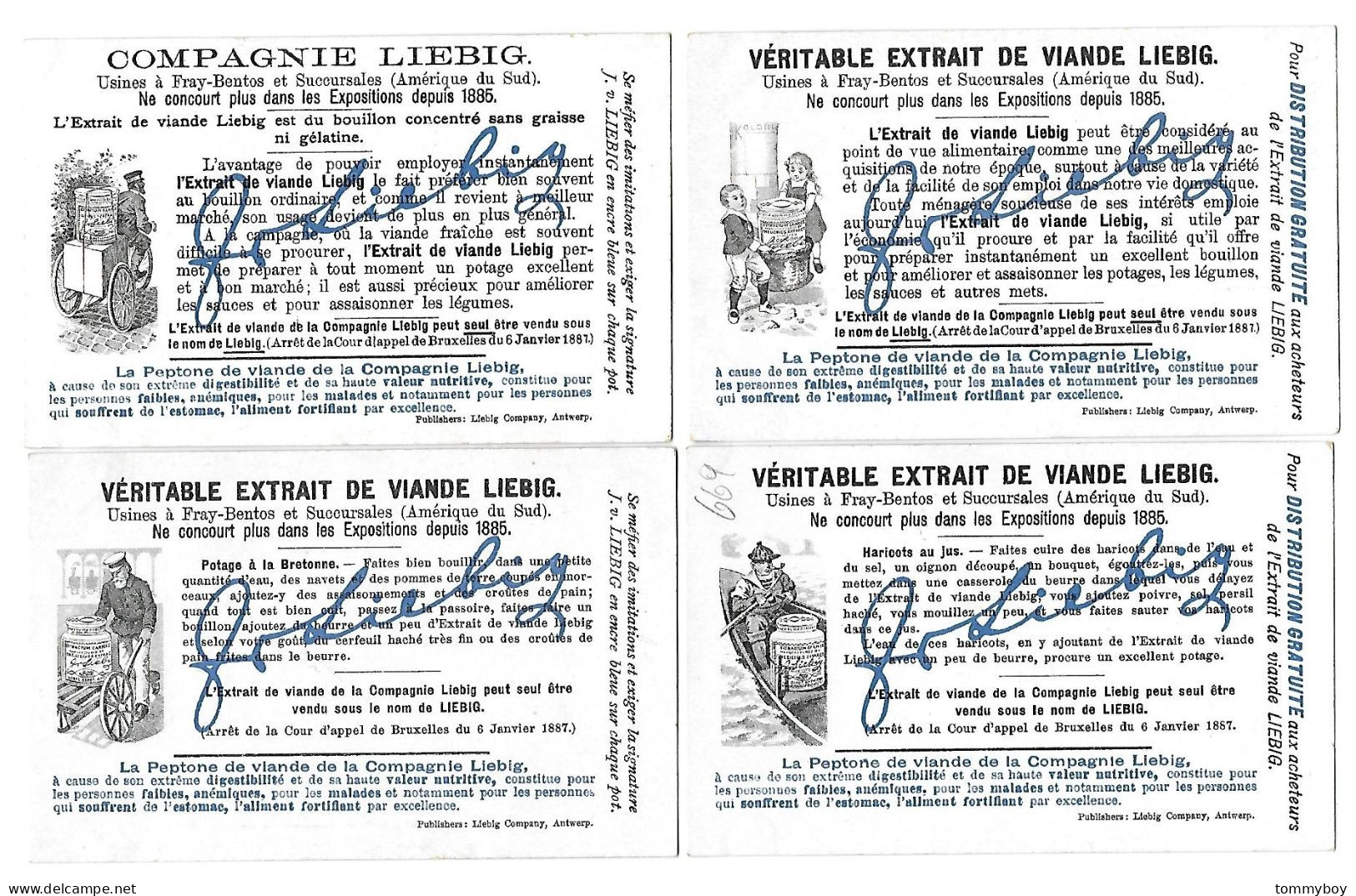 S 669, Liebig 6 Cards, Fêtes Dans L'antiquité (ref B16) - Liebig