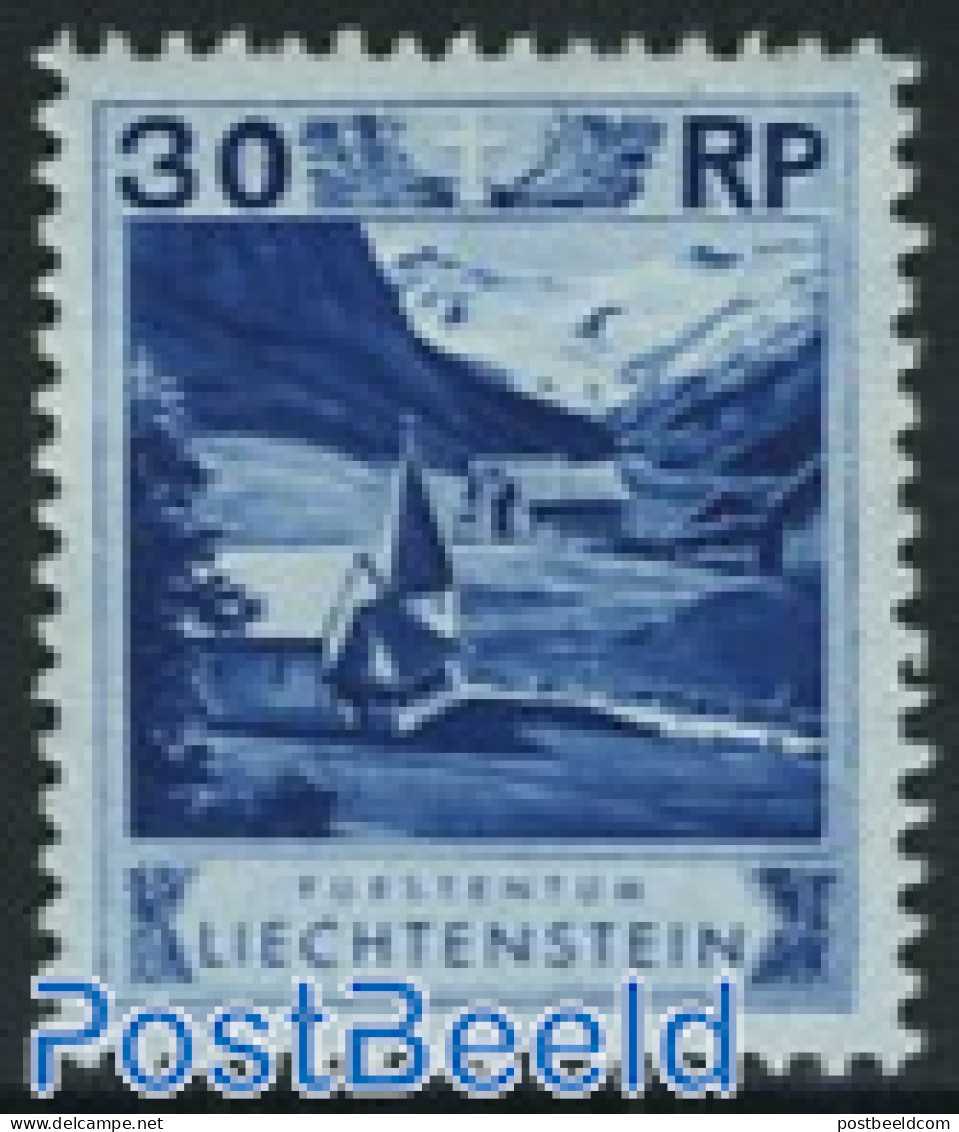 Liechtenstein 1930 30Rp, Perf. 10.5, Stamp Out Of Set, Mint NH, Religion - Churches, Temples, Mosques, Synagogues - Nuevos