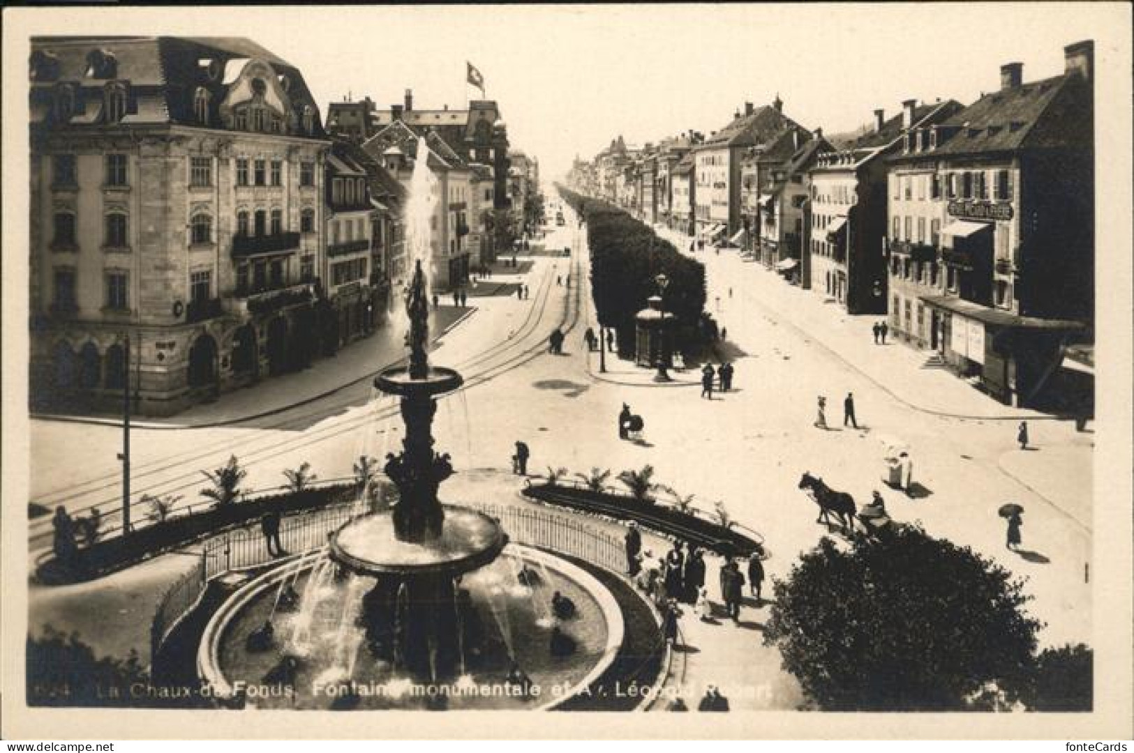 11182572 La Chaux-de-Fonds Springbrunnen Kutsche La Chaux-de-Fonds - Autres & Non Classés