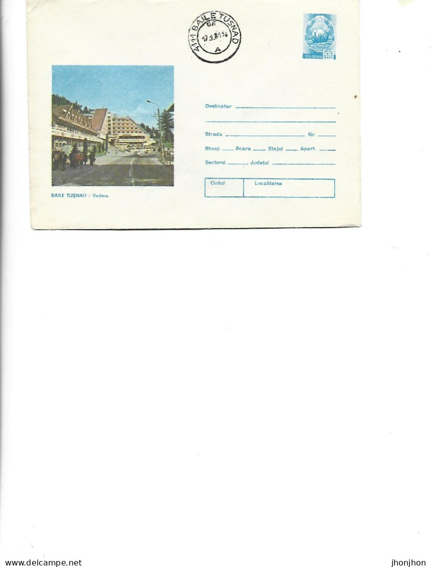 Romania - Postal St.cover Used 1980(44)  - Baile Tusnad - View - Entiers Postaux