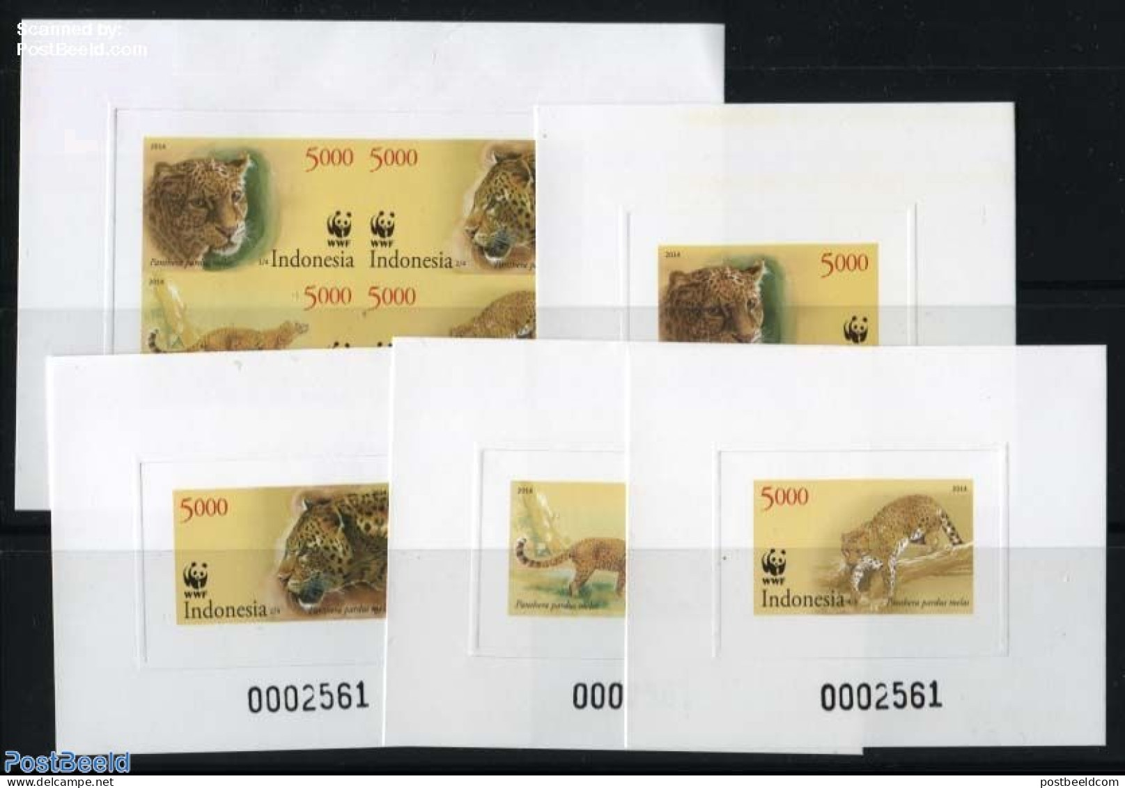 Indonesia 2014 WWF, Bandung Stamp Show 5 Special S/s, Mint NH, Nature - Cat Family - World Wildlife Fund (WWF) - Indonesia