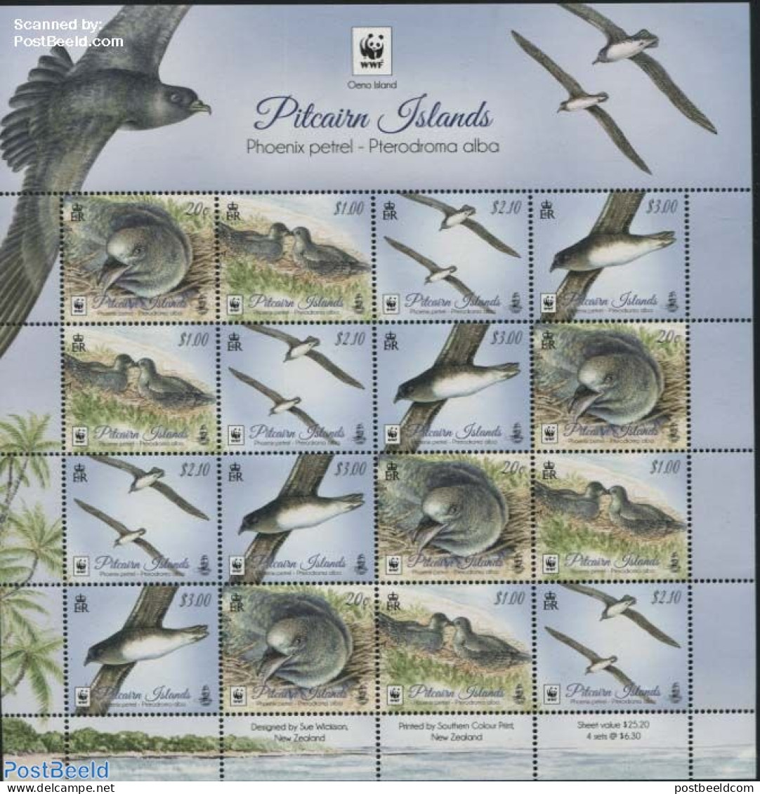 Pitcairn Islands 2016 WWF, Phoenix Petrel M/s, Mint NH, Nature - Birds - World Wildlife Fund (WWF) - Autres & Non Classés