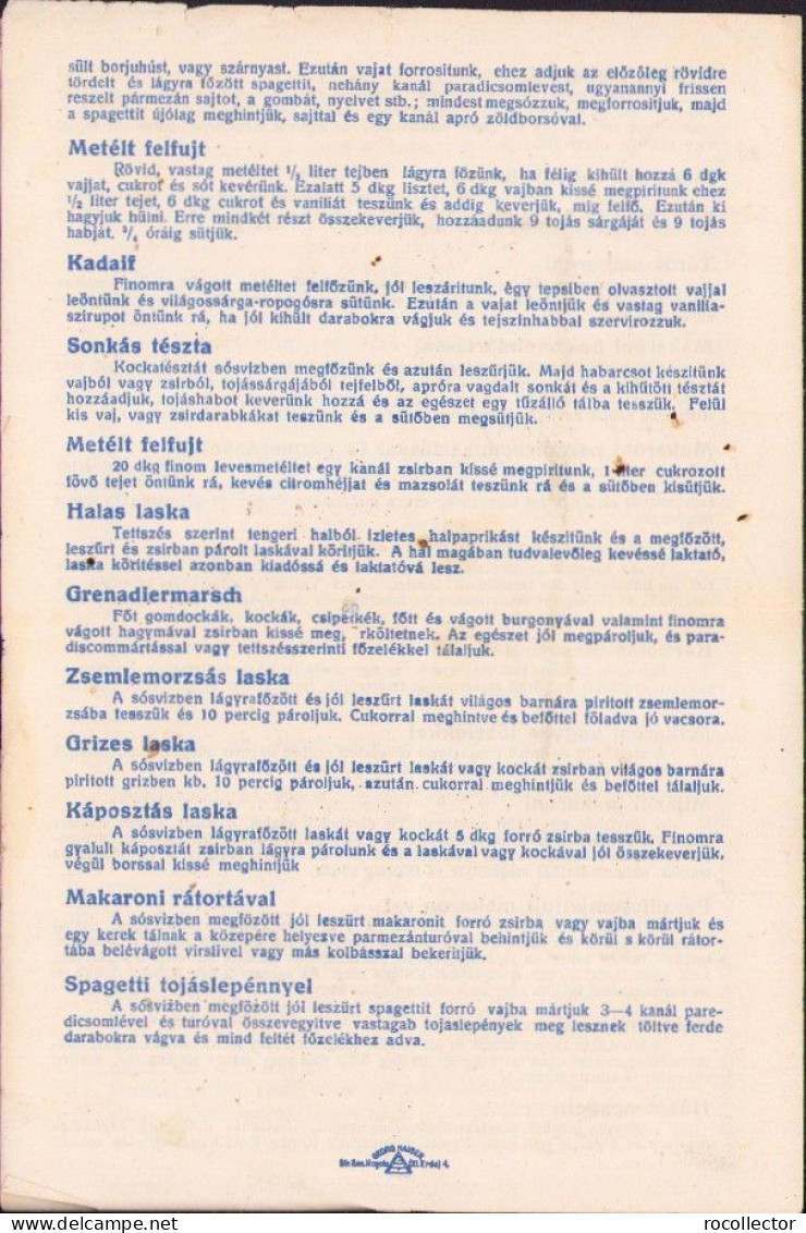 Commercial Jacob Uhl Fii Prima Fabrică Ardeleană De Paste Făinoase, Sibiu, Ca 1920s-1930s A2478N - Programmes