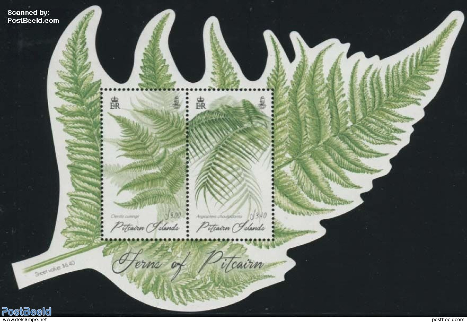 Pitcairn Islands 2016 Ferns S/s, Mint NH, Nature - Flowers & Plants - Autres & Non Classés