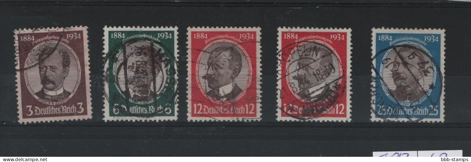 Deutsches Reich  Michel Kat.Nr  Gest 540/543 X/y - Oblitérés