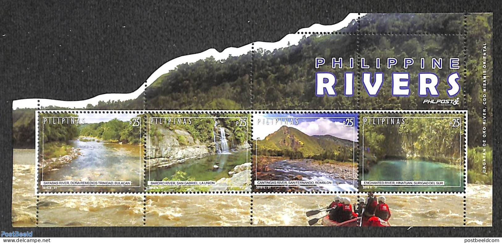 Philippines 2019 Rivers S/s, Mint NH, Nature - Water, Dams & Falls - Philippinen