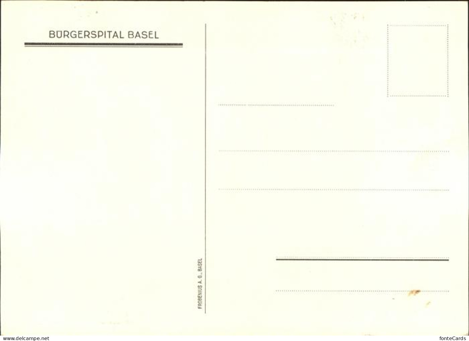 11181885 Basel BS Buergerspital Basel BS - Autres & Non Classés