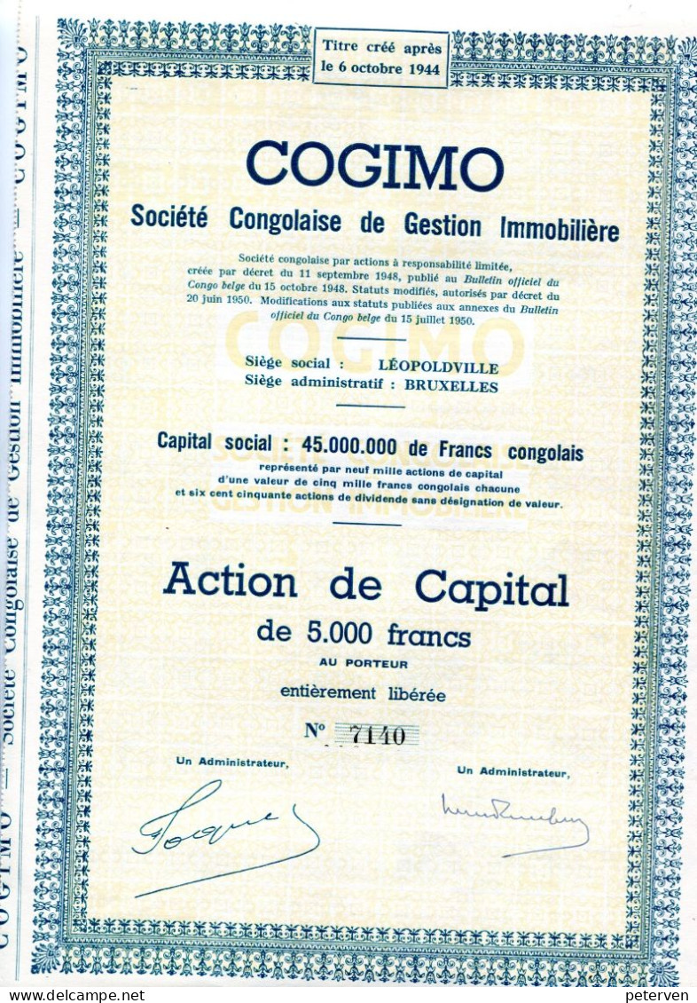 COGIMO - Congolaise De Gestion Immobilière - Africa