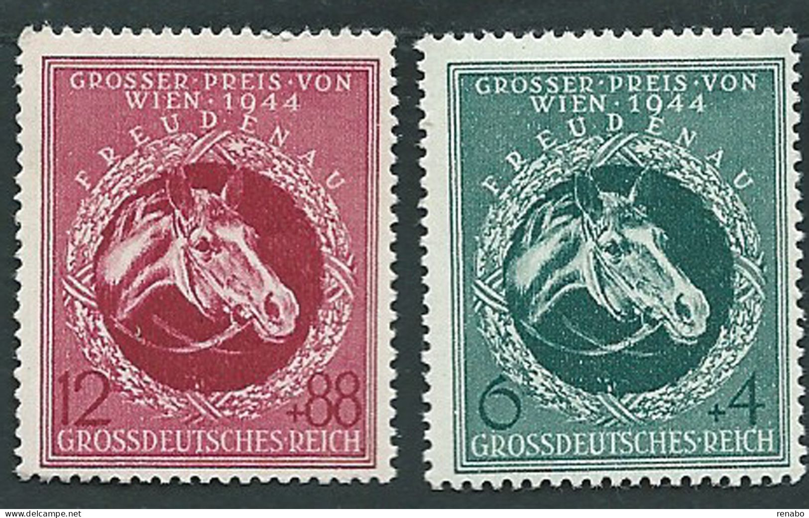 Deutsches Reich 1944 ; Grand Prix Hippique De Vienne : Cavalli, Pferde, Horses, Chevaux. New - Paarden