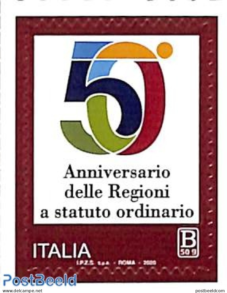 Italy 2020 Regions With Ordinary Status 1v S-a, Mint NH - Sonstige & Ohne Zuordnung