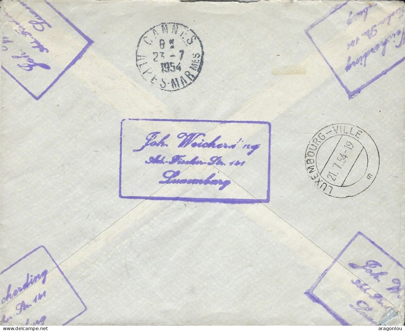 Luxembourg - Luxemburg - Lettre  Recommandé   1954 - Covers & Documents