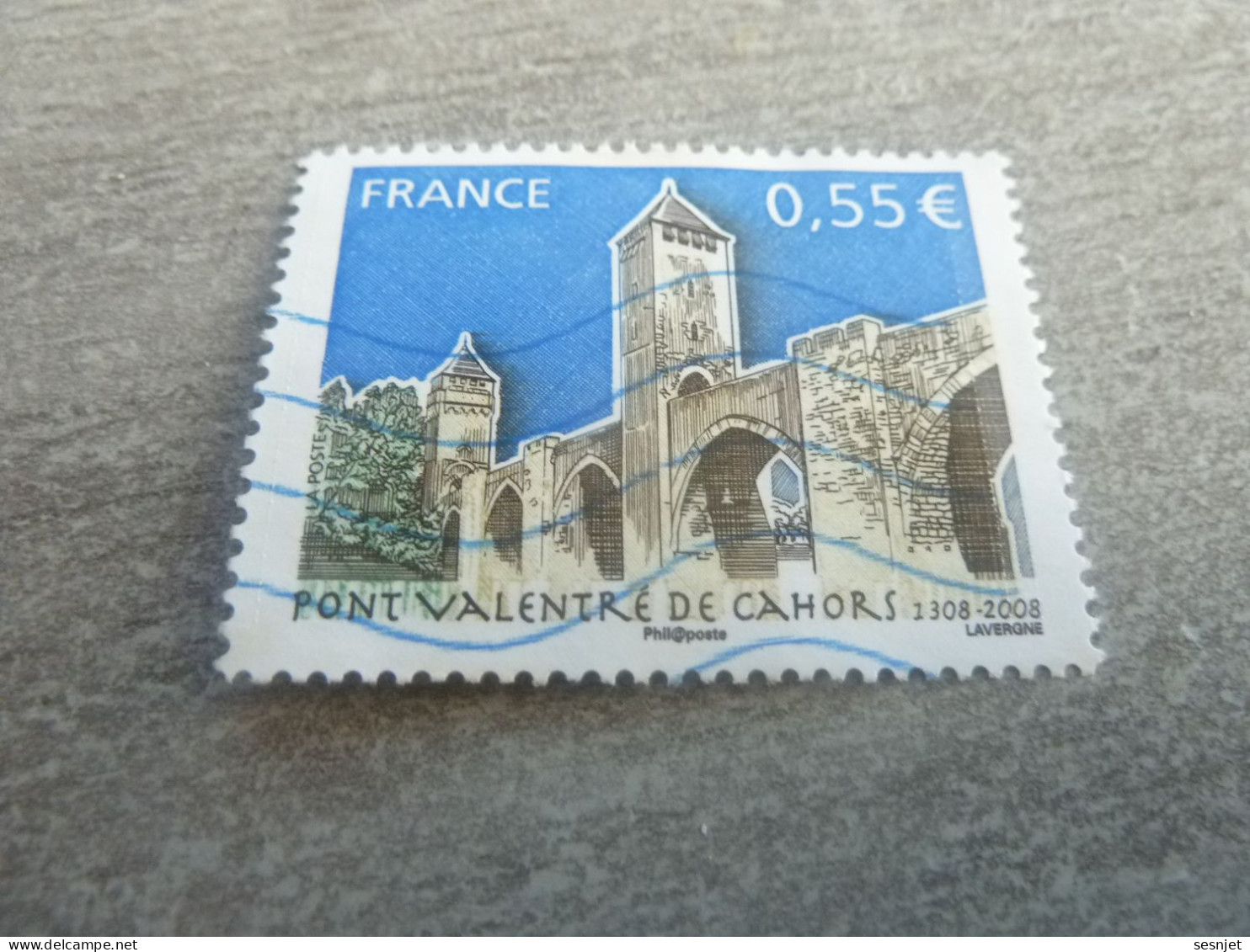 Cahors - Le Pont Valentré - 0.55 € - Yt 4180 - Multicolore - Oblitéré - Année 2008 - - Oblitérés