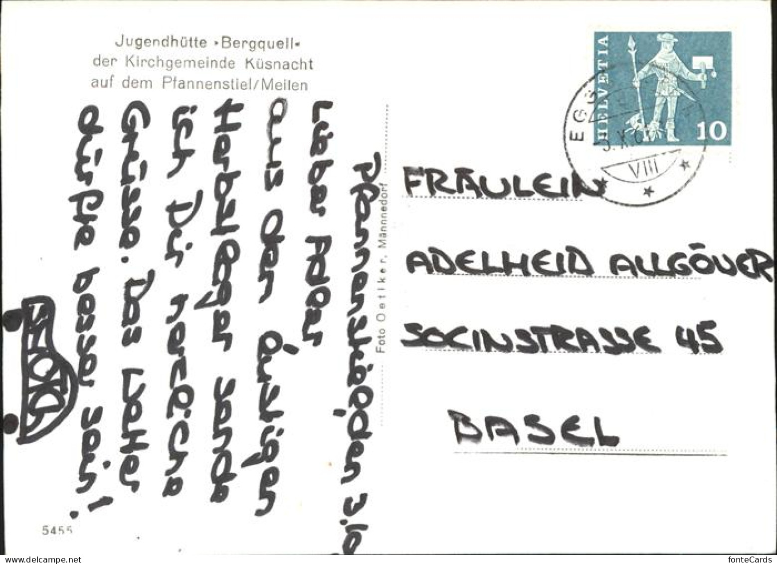11181870 Pfannenstiel Staefa Jugendhuette, Bergquell, Kirchengemeinde Kuesnacht  - Autres & Non Classés