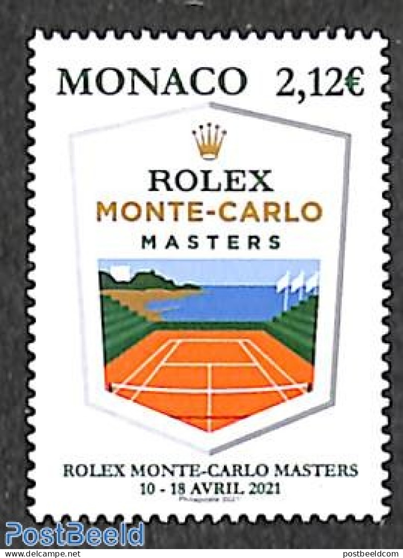 Monaco 2021 Rolex Monte Carlo Masters 1v, Mint NH, Sport - Tennis - Nuovi