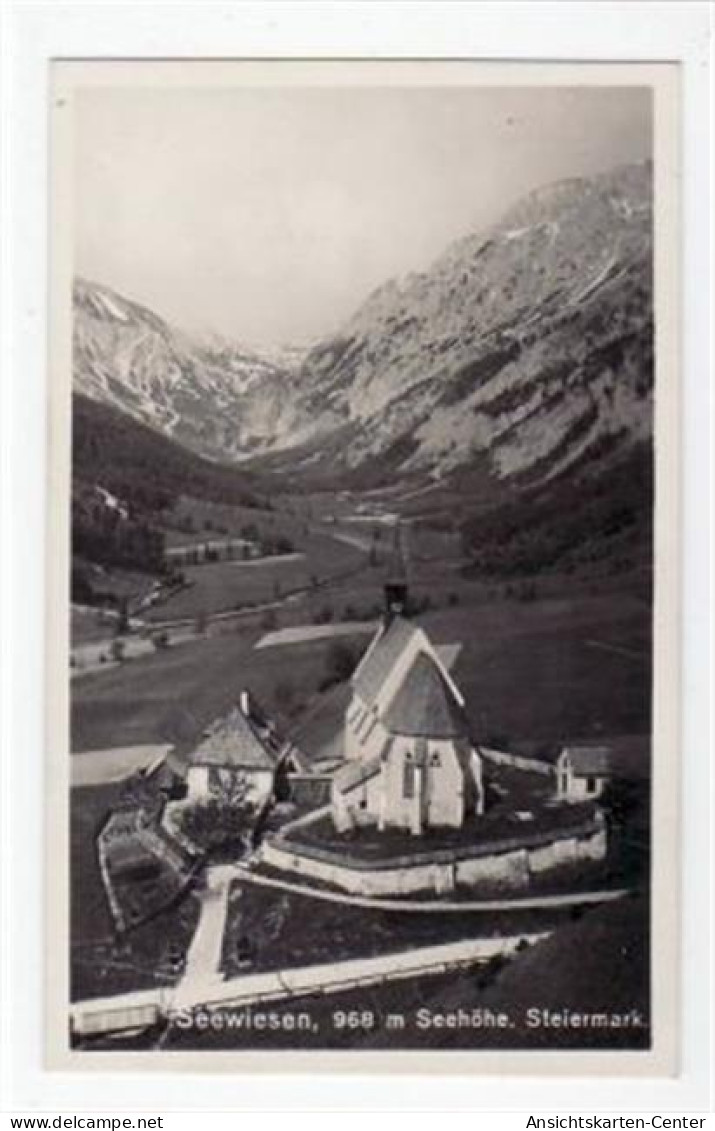 39067211 - Seewiesen Steiermark Mit Blick Auf Die Kirche Ungelaufen  Top Erhaltung. - Sonstige & Ohne Zuordnung