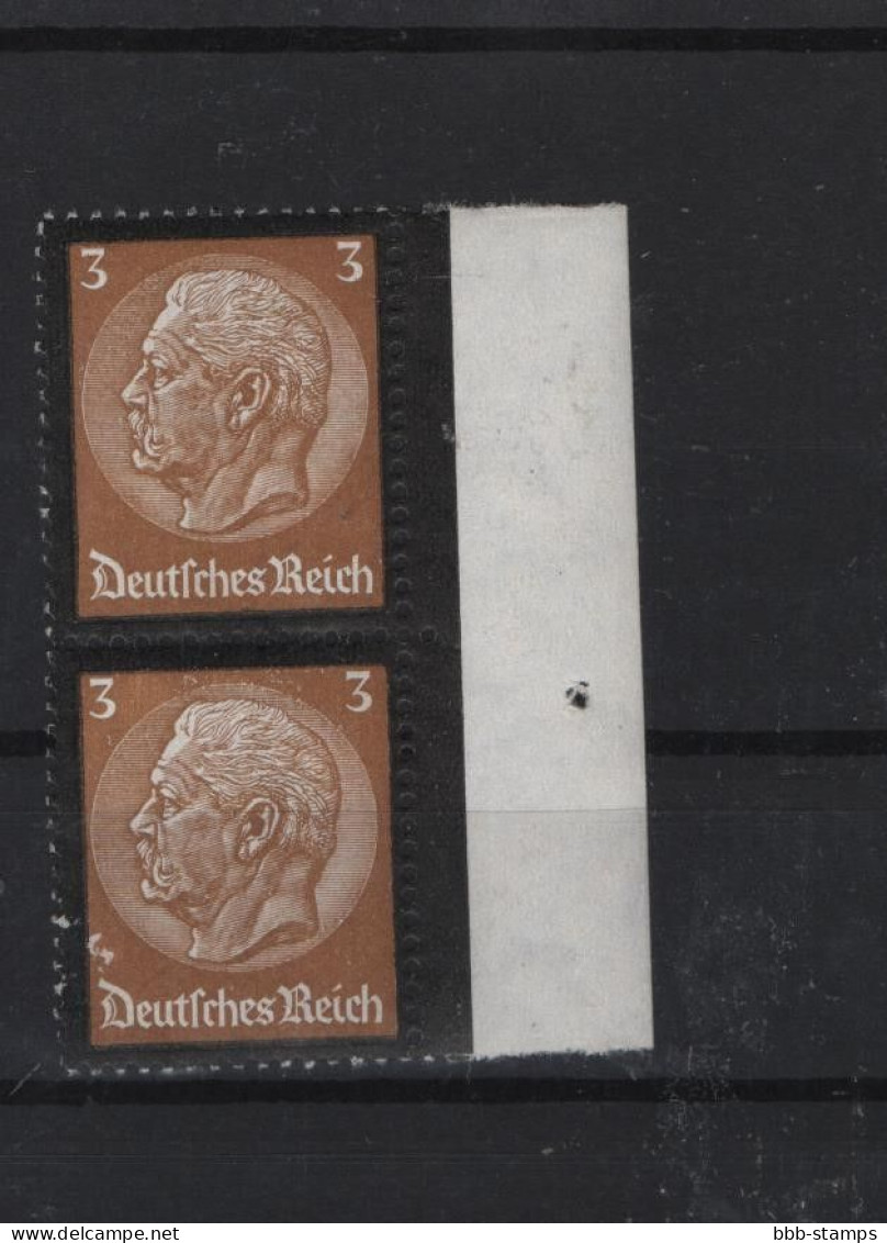 Deutsches Reich  Michel Kat.Nr  Postfr/** 548 Ranpaar - Unused Stamps