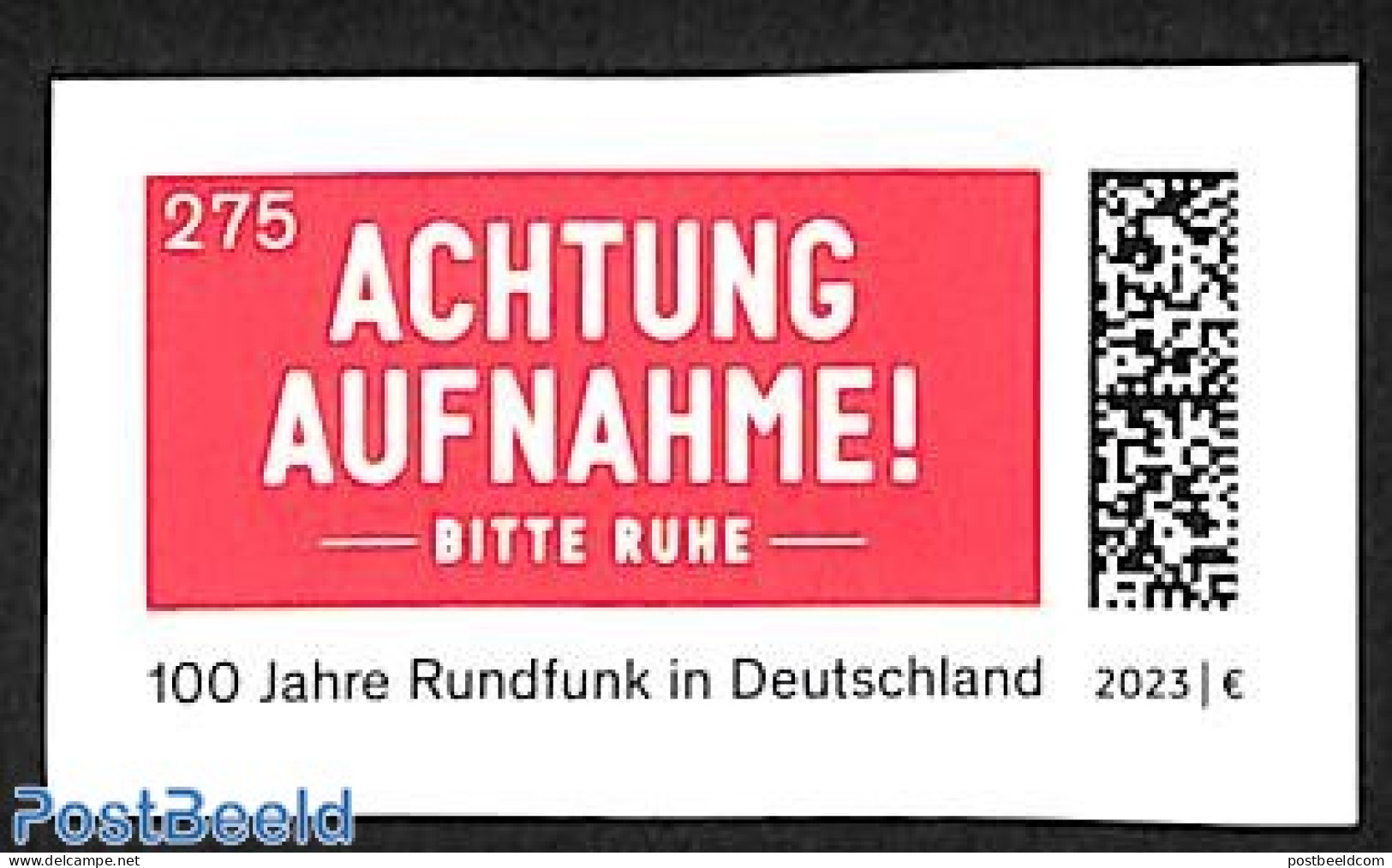 Germany, Federal Republic 2023 100 Years Broadcasting 1v S-a, Mint NH, Performance Art - Radio And Television - Unused Stamps