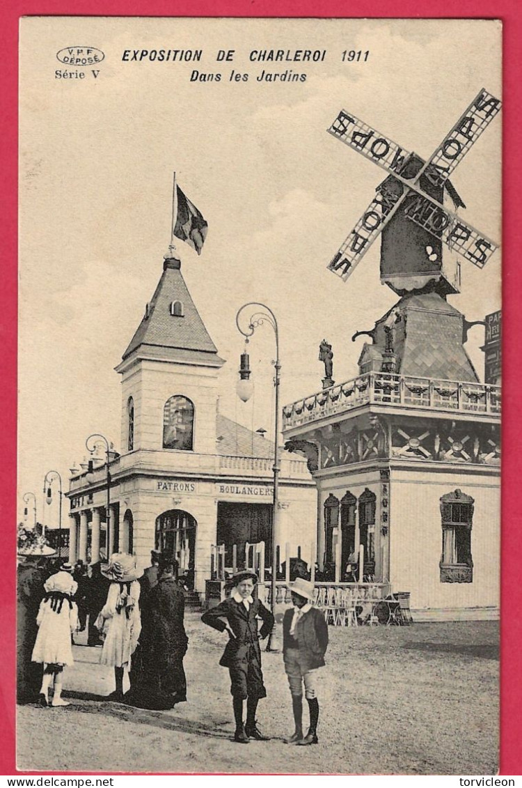 C.P. Charleroi   = Exposition De  1911 : Dans  Les  Jardins - Charleroi