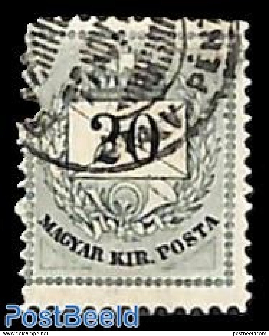 Hungary 1874 20K, Grey, Perf, 13, Used, Used Or CTO - Gebraucht