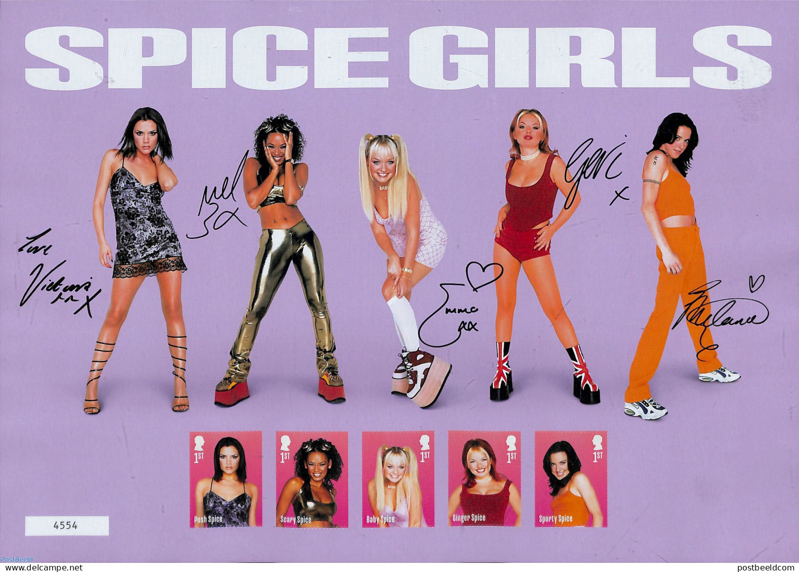 Great Britain 2024 Spice Girls Fan Sheet S-a (with 5 Stamps From S/s), Mint NH, Performance Art - Music - Popular Music - Ongebruikt