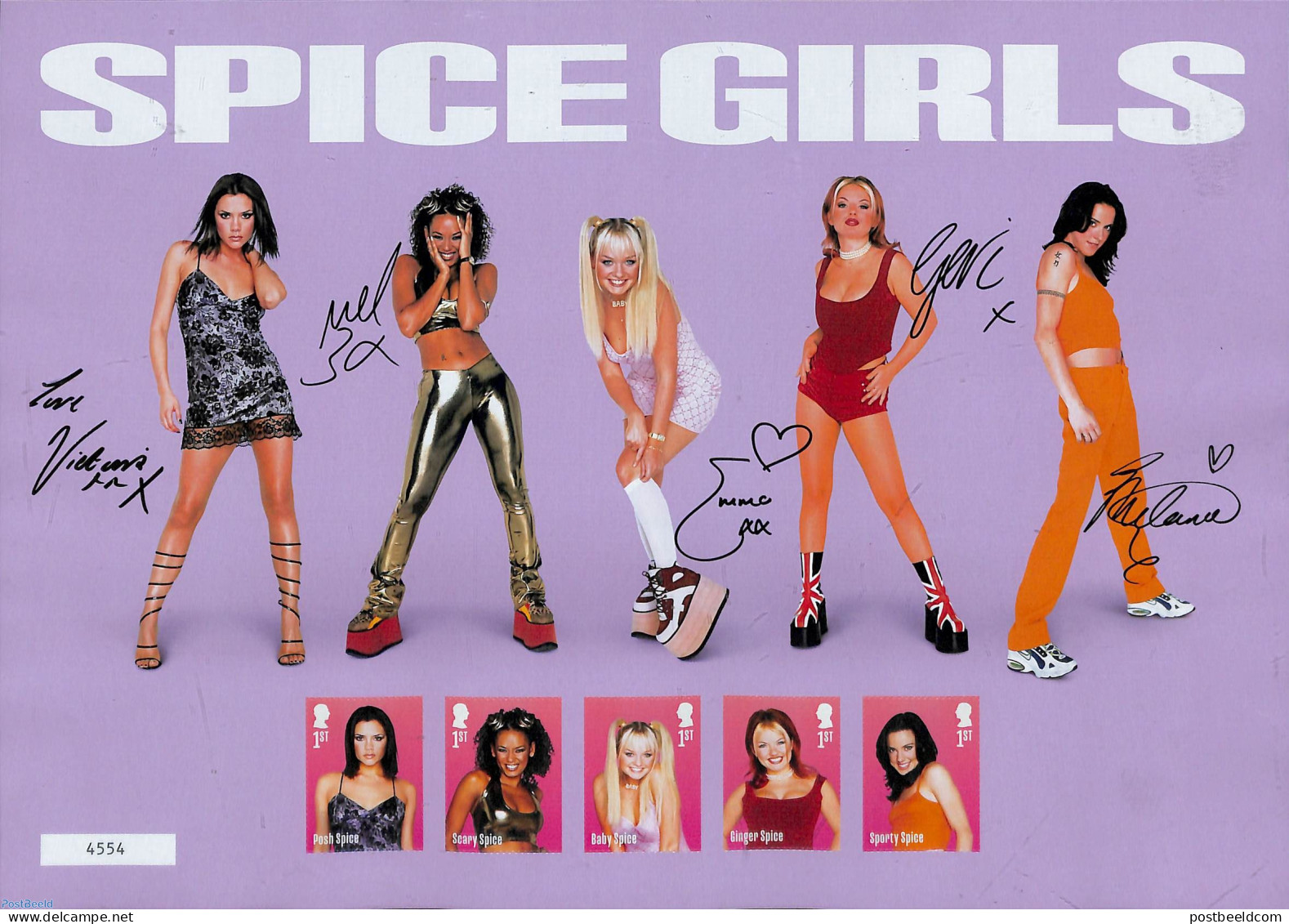 Great Britain 2024 Spice Girls Fan Sheet S-a (with 5 Stamps From S/s), Mint NH, Performance Art - Music - Popular Music - Nuevos