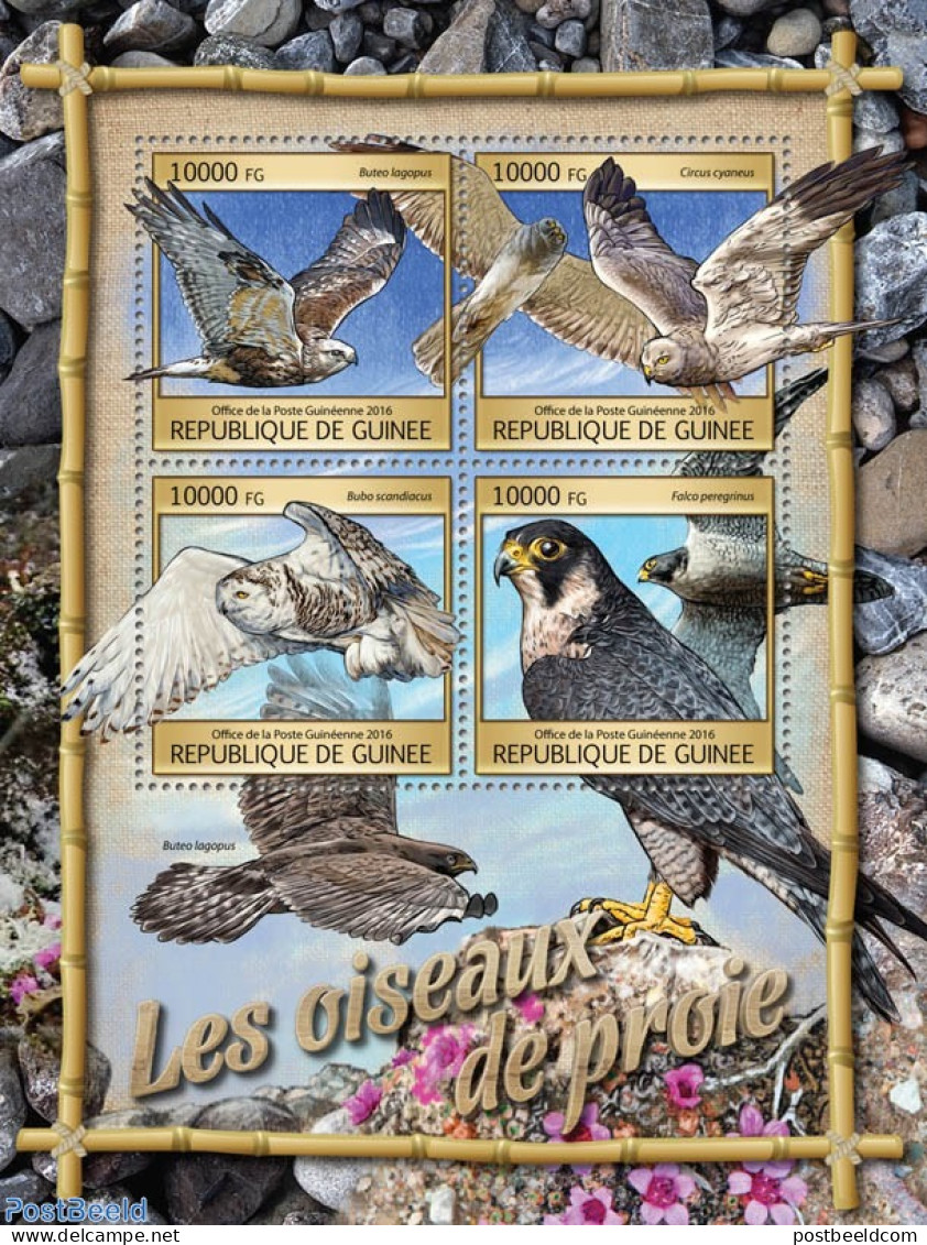 Guinea, Republic 2016 Birds Of Prey, Mint NH, Nature - Birds Of Prey - Autres & Non Classés