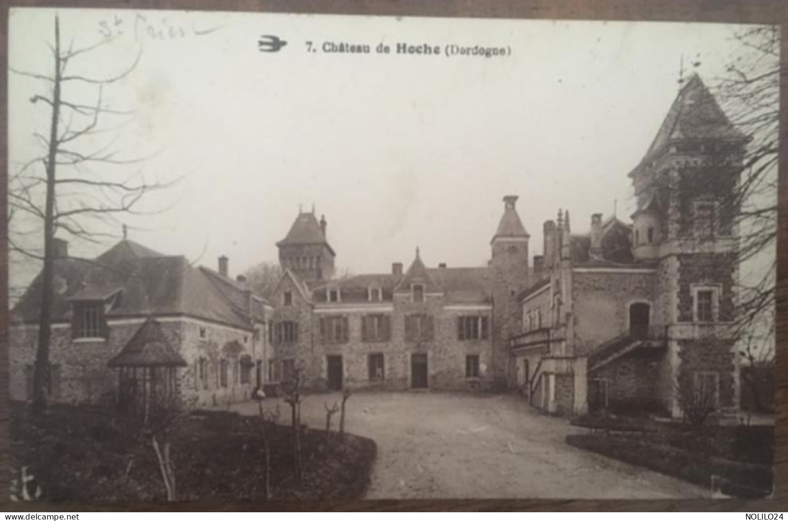 Cpa 24 Dordogne, Château De Hoche, SAINT PRIEST LES FOUGERES, éd Hirondelle, écrite En 1936 - Autres & Non Classés