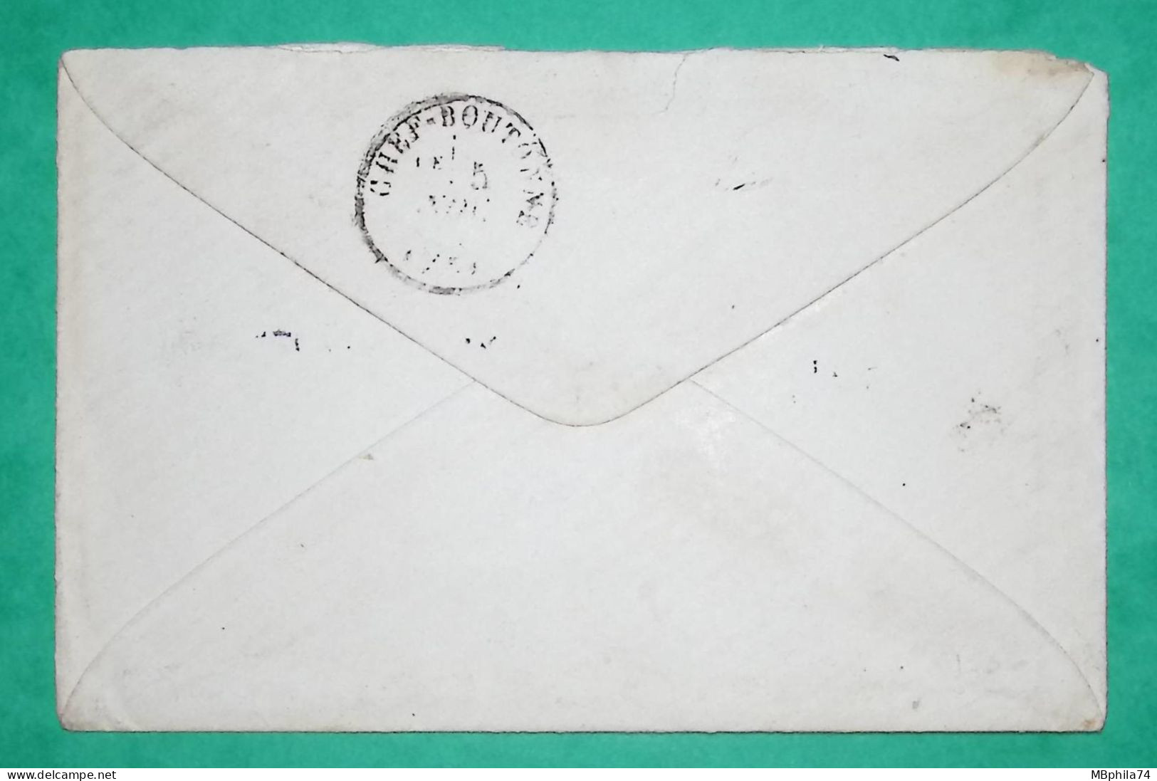 N°29 X2 GC 156 ARGENTON CHATEAU DEUX SEVRES BOITE RURALE J DOUBLE PORT POUR LOUBILLE 1869 LETTRE COVER FRANCE - 1849-1876: Période Classique