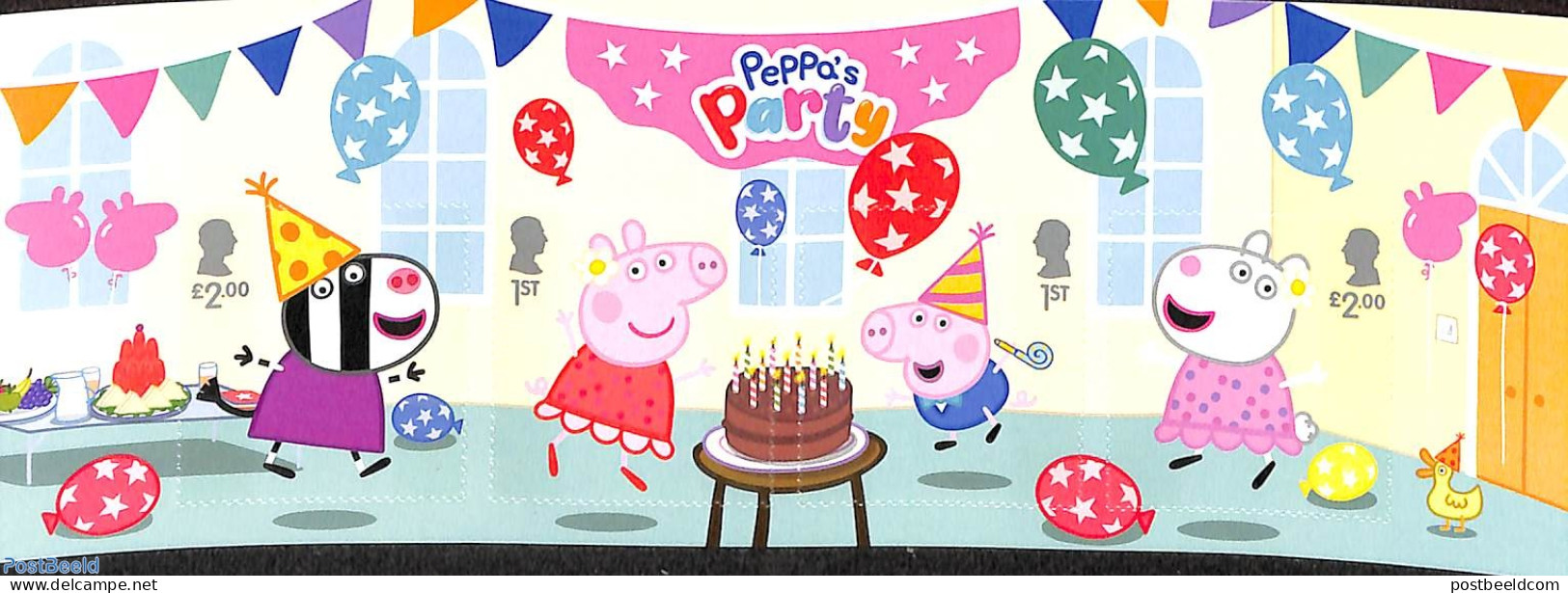 Great Britain 2024 Peppa Pig S/s S-a, Mint NH, Art - Children's Books Illustrations - Ongebruikt